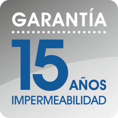 15 años de garantía de impermeabilidad